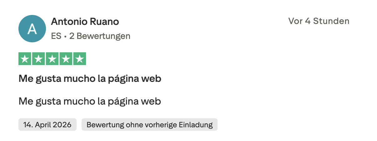 ManekiSpin Trustpilot Erfahrungsbericht 14. April 2026